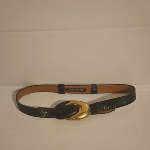 1990s Alexis Kirk  + Gold Infinity Snakeskin Adjustable Belt